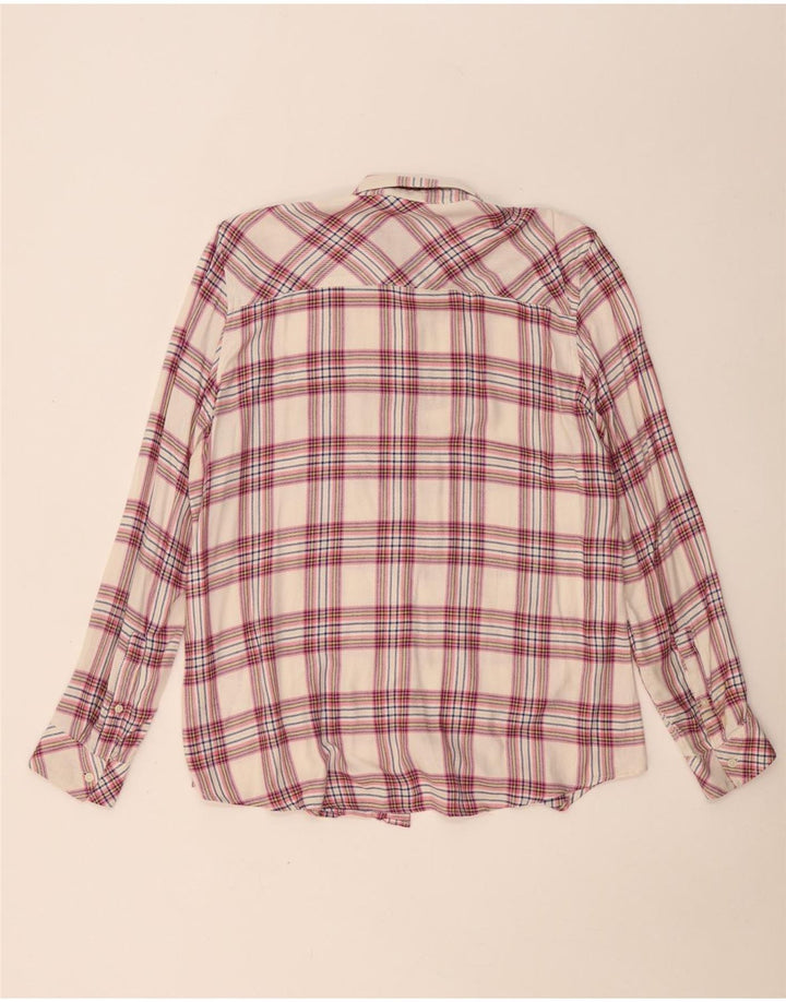 GAP Flanellhemd für Damen, UK 16, groß, beige, kariert, Viskose