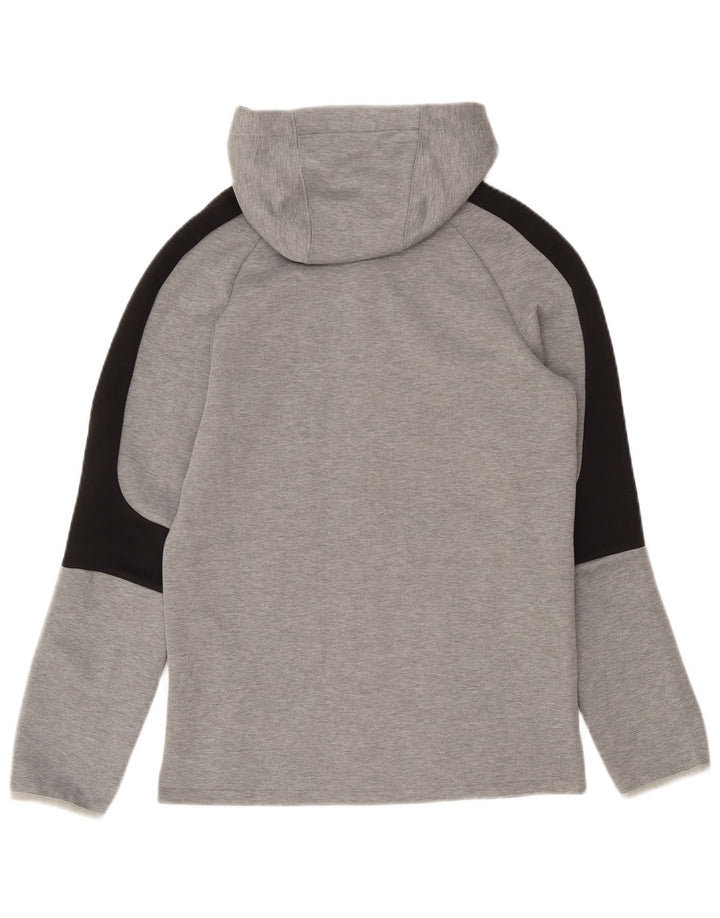 Puma Herren-Kapuzenpullover mit Reißverschluss, klein, Grau, Colourblock-Baumwolle