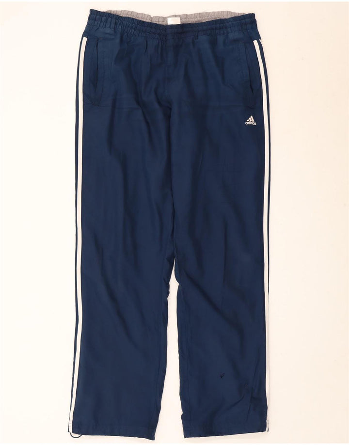 Adidas Herren-Trainingshose, Größe 44/46, groß, marineblau, Polyester