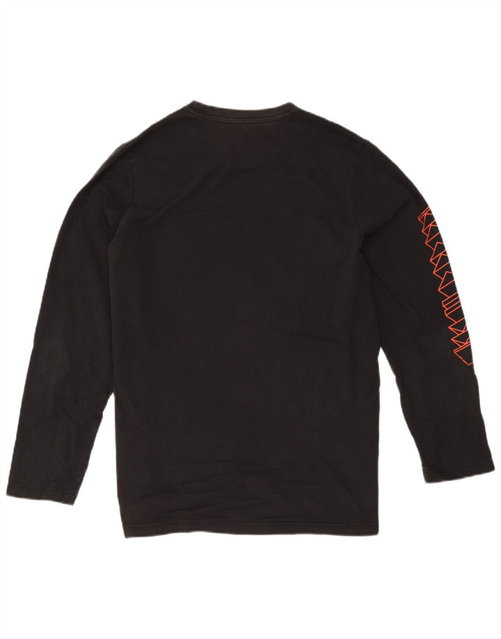 Adidas Herren Graphic Top Langarm Large Schwarz Baumwolle