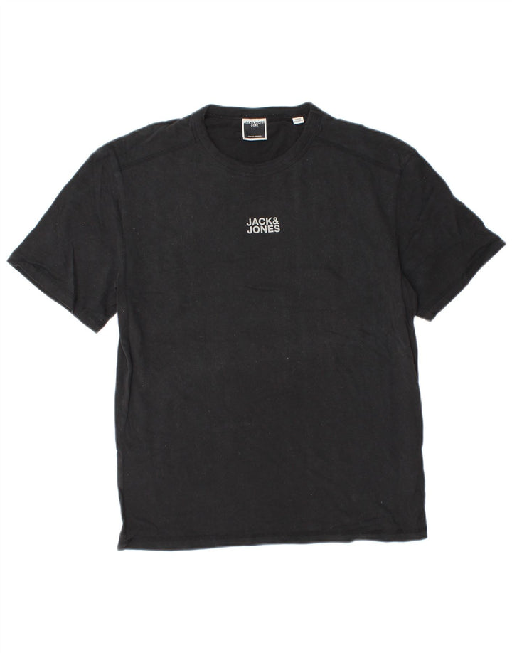 Jack & Jones Herren T-Shirt Top Small Schwarz Baumwolle