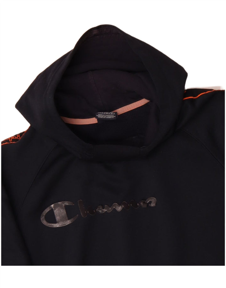 CHAMPION Herren-Kapuzenpullover mit Grafik, mittelgroß, marineblau, Polyester