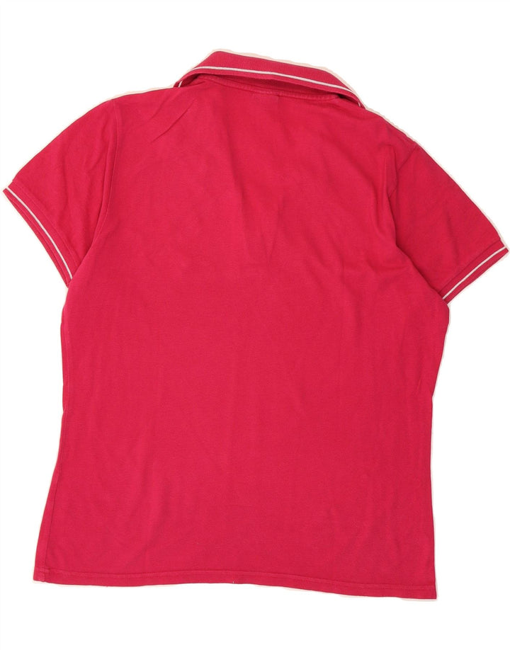 ASICS Womens Polo Shirt UK 18 XL Red Vintage Asics and Second-Hand Asics from Messina Hembry 