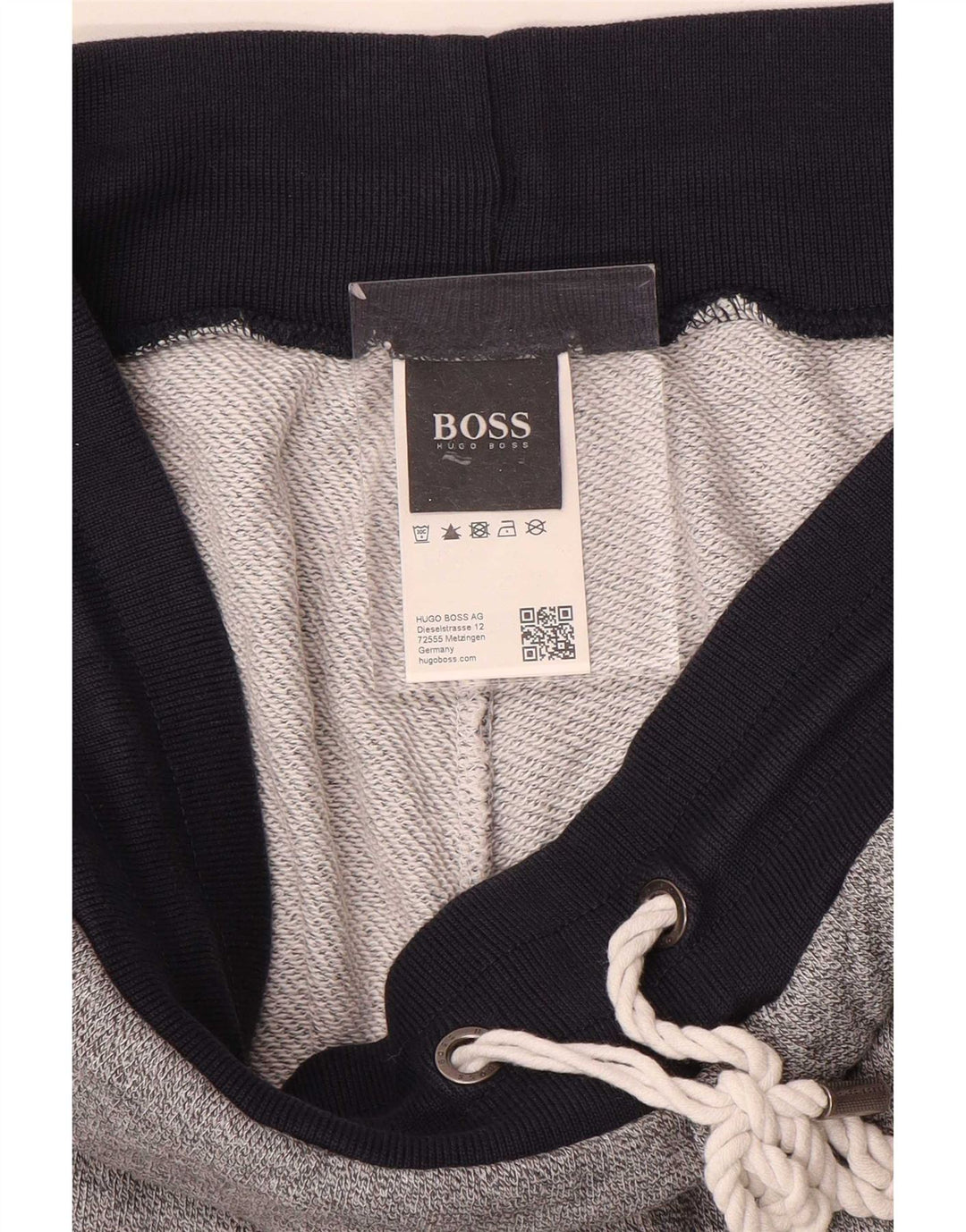 Hugo Boss Herren-Trainingshose, Jogginghose, Mittelgrau, Farbblock