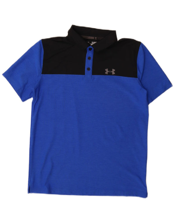 Under Armour Heat Gear Poloshirt für Jungen, 13–14 Jahre, XL, Blau, Farbblock