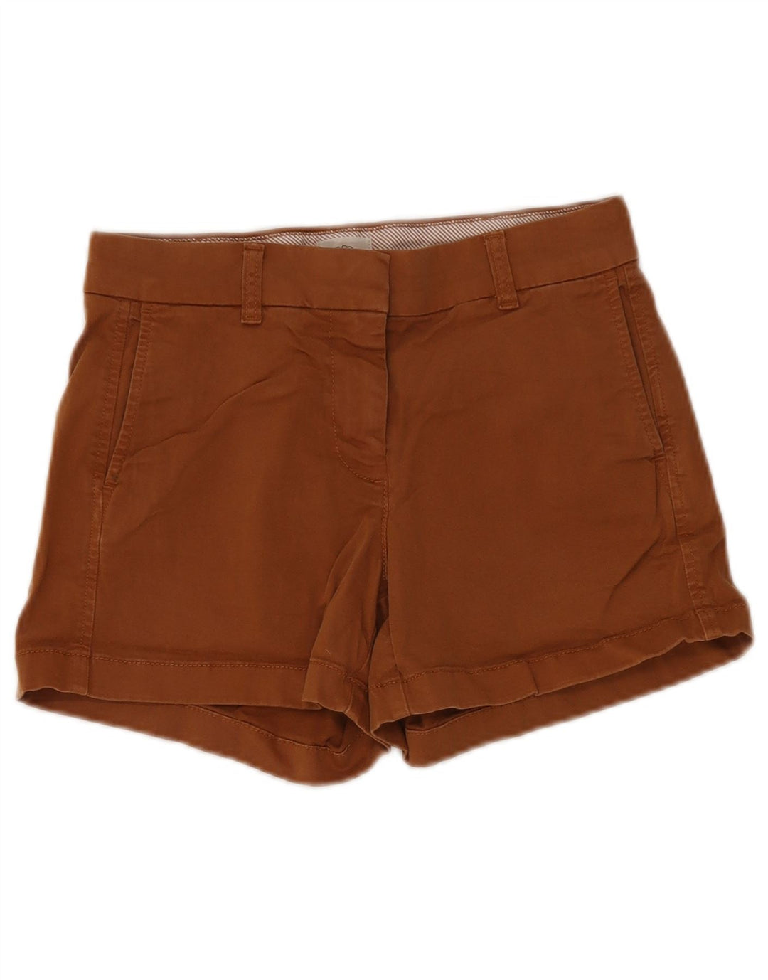 J. CREW Damen Chino-Shorts US 2 XS W28 Braune Baumwolle