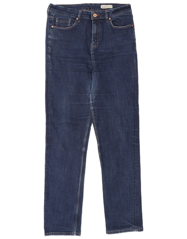 Marks & Spencer Damen Sienna Straight Jeans UK 14 Medium W30 L30 Blau