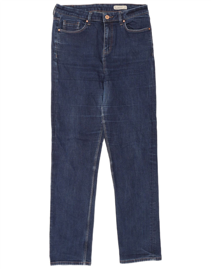 Marks & Spencer Damen Sienna Straight Jeans UK 14 Medium W30 L30 Blau