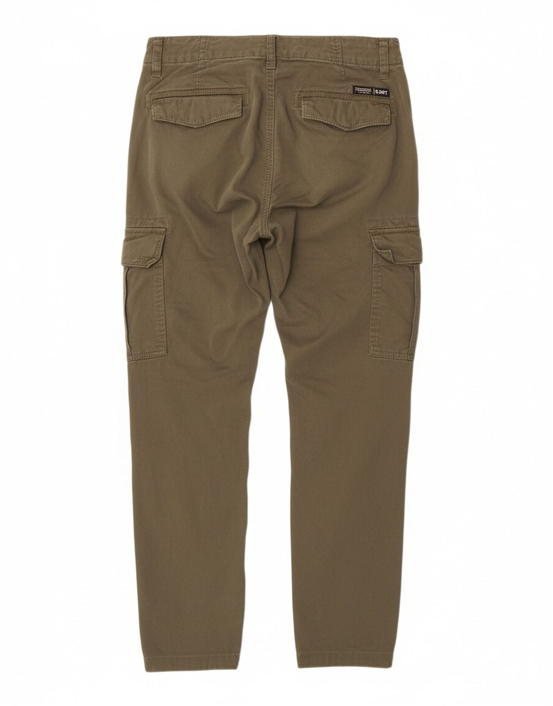 SUPERDRY Womens Slim Cargo Trousers W26 L30 Green Cotton