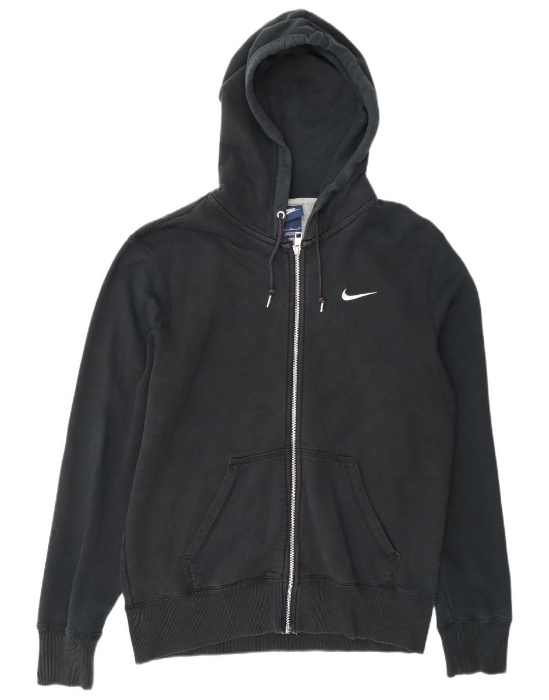 Nike Herren-Kapuzenpullover mit Reißverschluss, mittelschwarz, Baumwolle