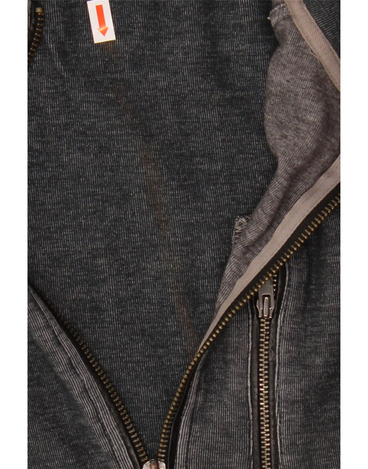 Calvin Klein Herren-Trainingsanzug-Oberteil, große graue Farbblock-Baumwolle