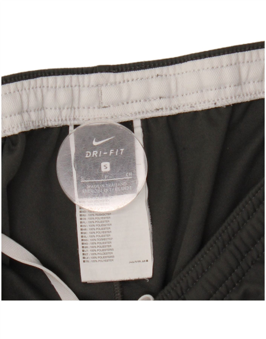 Nike Herren Dri Fit Trainingshose, Größe S, Grau, Farbblock-Polyester