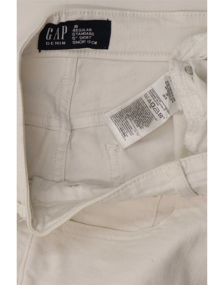 Gap Womens Standard Regular Denim Shorts W28 Mittelweiße Baumwolle