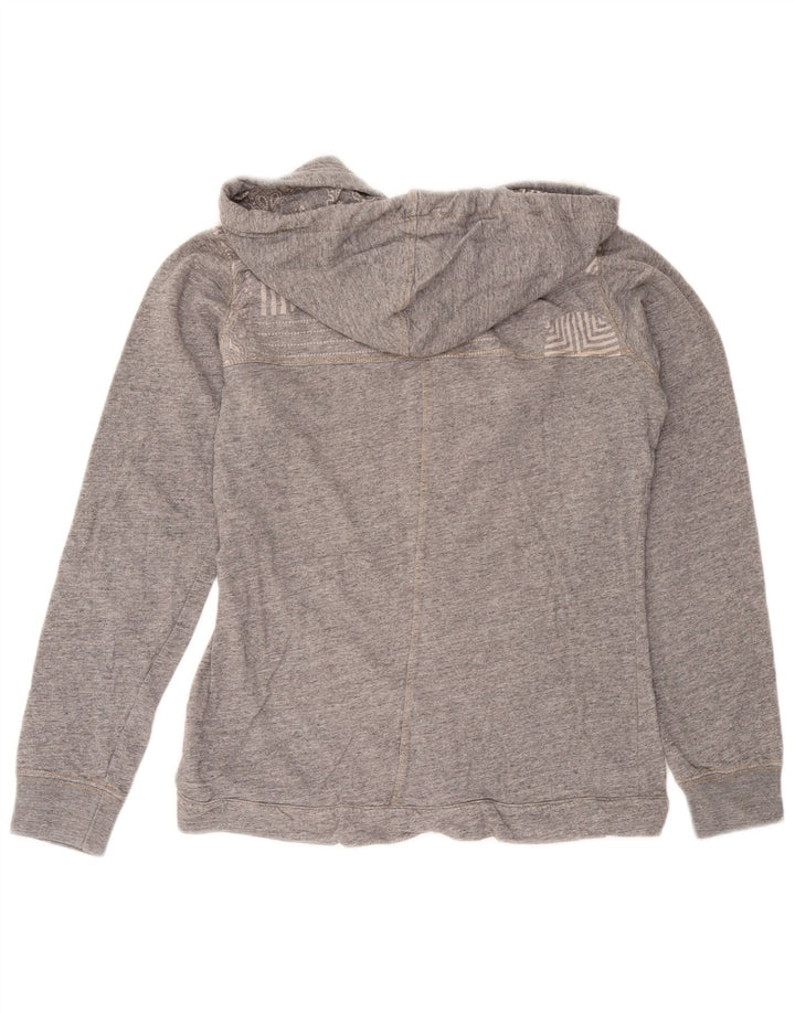 Champion Damen Zip Hoodie Pullover UK 14 Mittelgrau