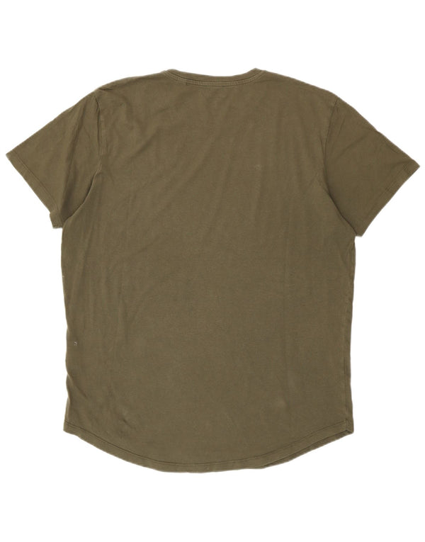 Jack & Jones Herren T-Shirt Top XL Khaki Baumwolle