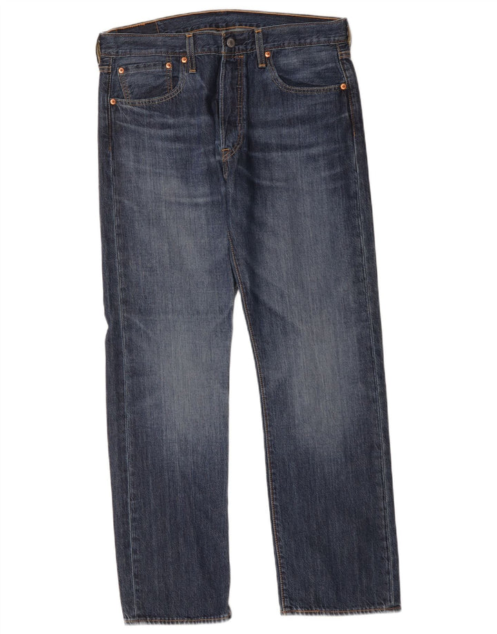 Levi's Herren 501 Straight Jeans W33 L30 Blaue Baumwolle