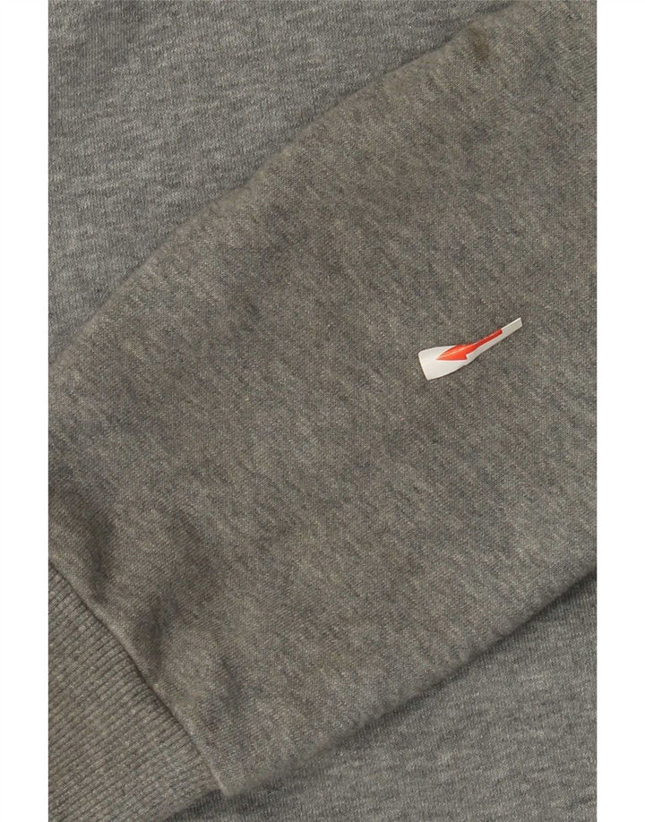 Puma Herren Graphic Hoodie Pullover Große graue Baumwolle