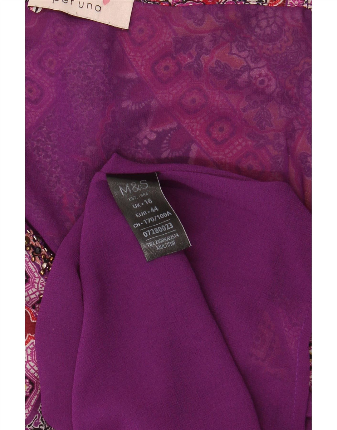 Marks & Spencer Damen-Sommerkleid, UK 46, groß, mehrfarbig, Blumenmuster, Polyester