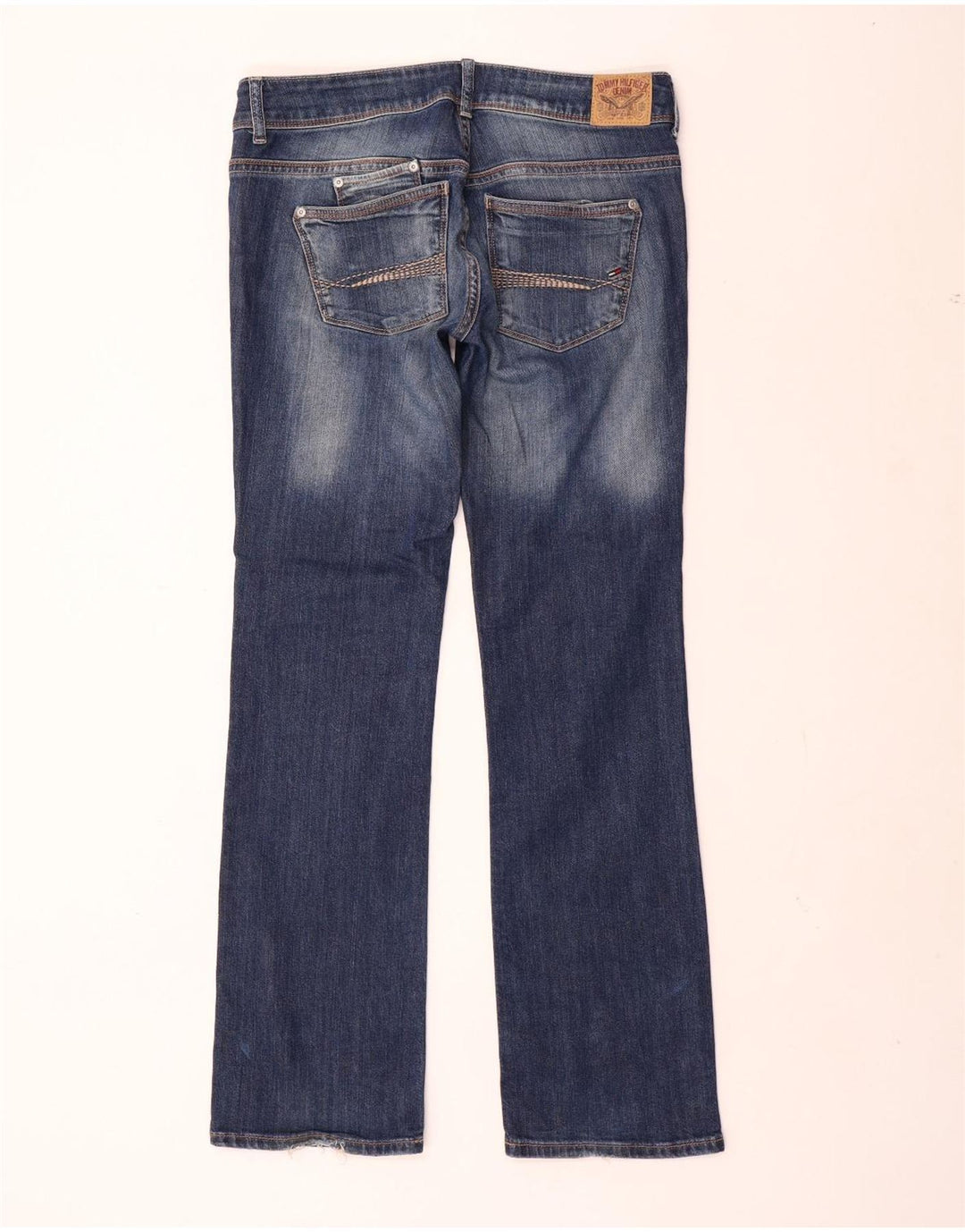 Tommy Hilfiger Damen Ruby Straight Jeans W31 L32 Blaue Baumwolle