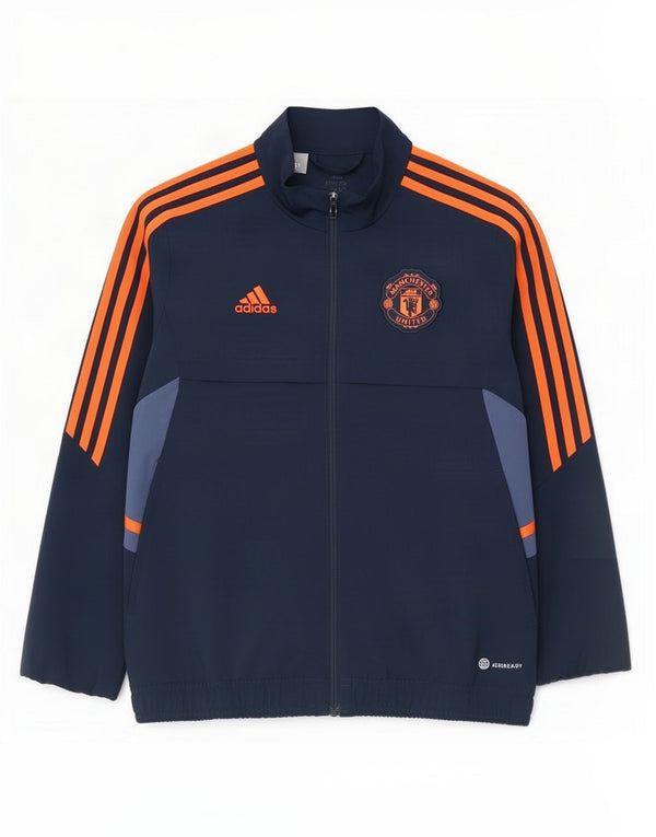 Adidas Jungen Manchester United Trainingsanzug Top Jacke 11-12 Jahre Marineblau