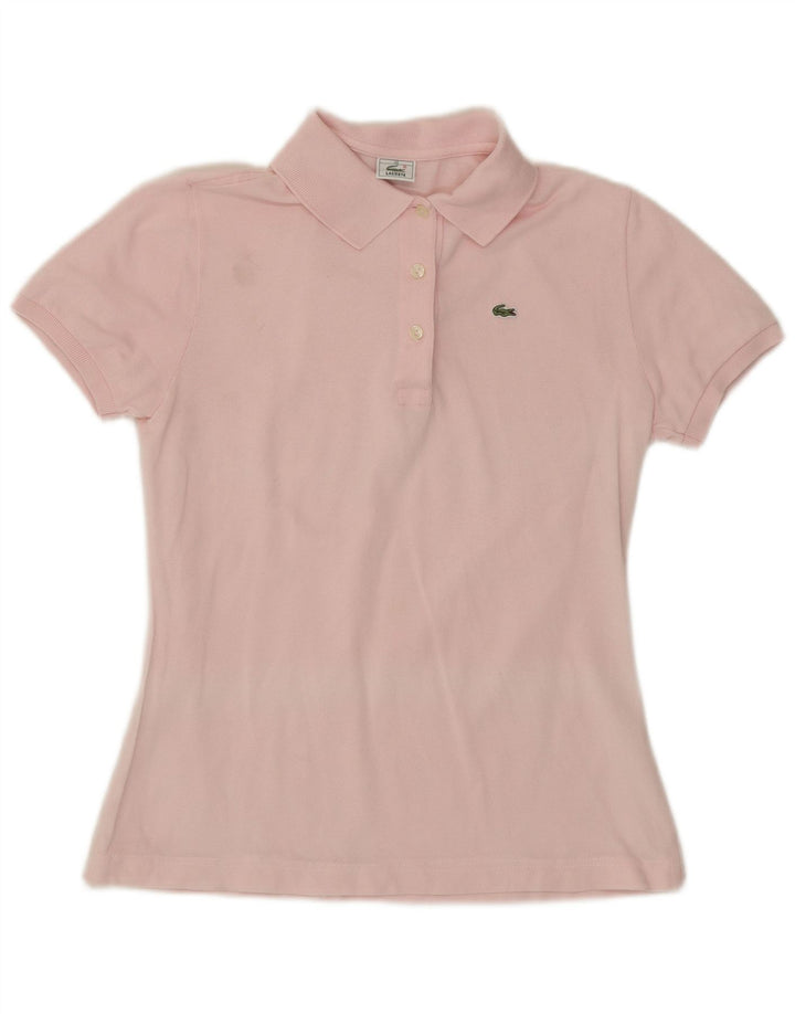 Lacoste Damen-Poloshirt, Größe 40, mittelrosa, Baumwolle