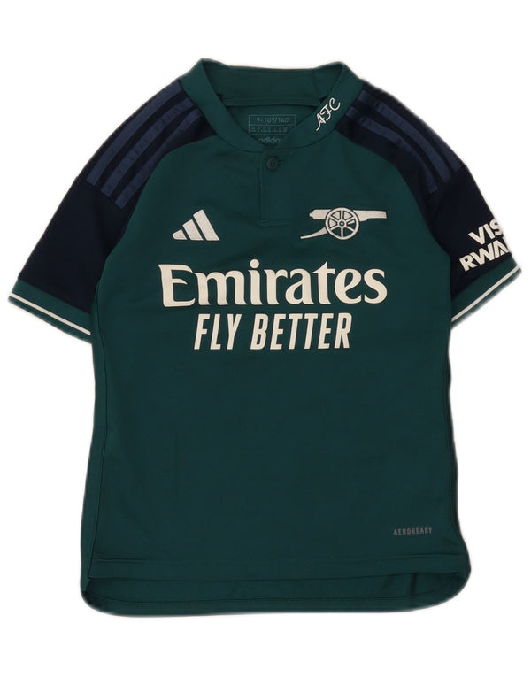 ADIDAS Fly Emirates Graphic T-Shirt für Jungen, 9–10 Jahre, grün, Farbblock