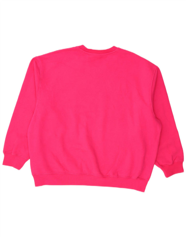 Adidas Damen Übergroßer Sweatshirt-Pullover UK 12/14 Mittelrosa Polyester
