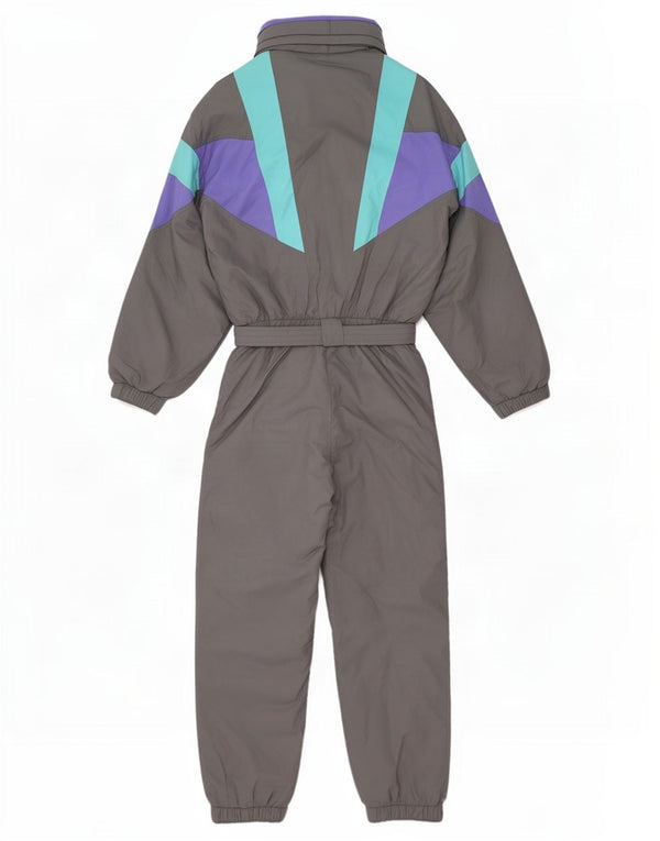 Vintage Mens Ski Jumpsuit Small Grey Colourblock