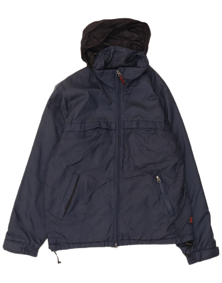Invicta Herren-Windjacke mit Kapuze, UK 38, mittelblau, Polyamid