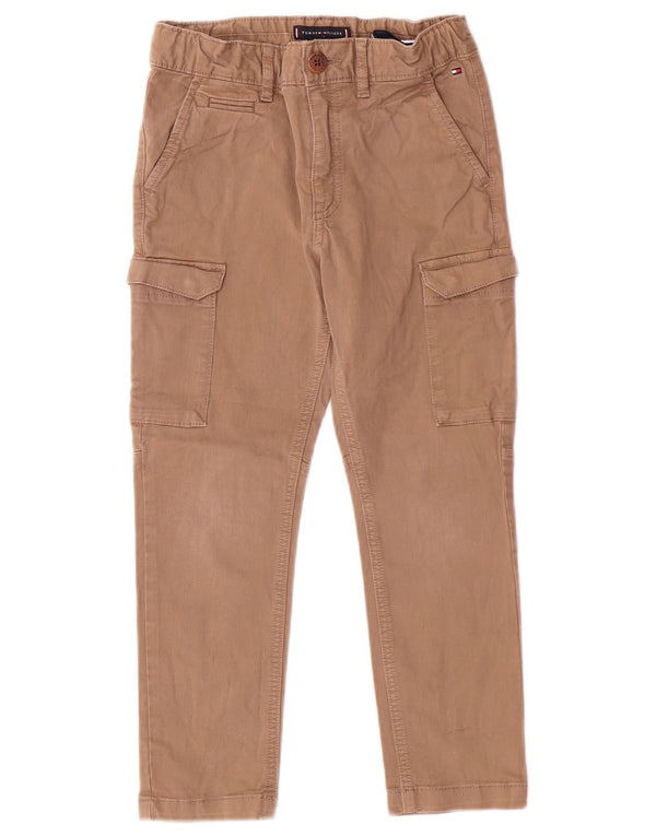 Tommy Hilfiger Slim Fit Cargohose für Jungen, 6–7 Jahre, W22 L19, beige Baumwolle