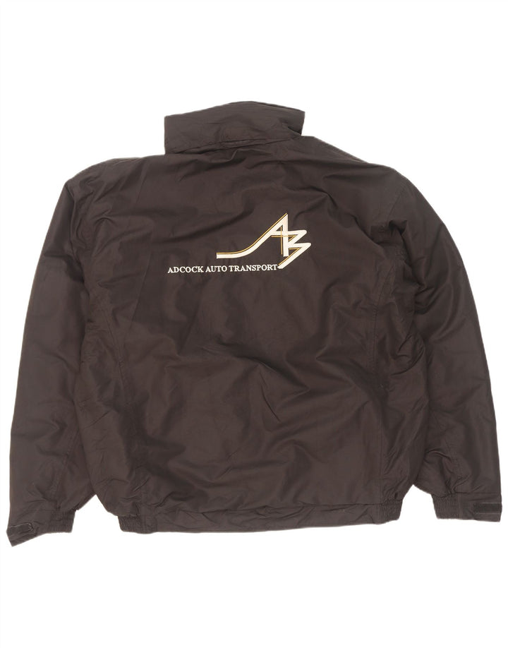 Dickies Herren-Bomberjacke mit grafischer Kapuze, Gr. 40, großes schwarzes Nylon