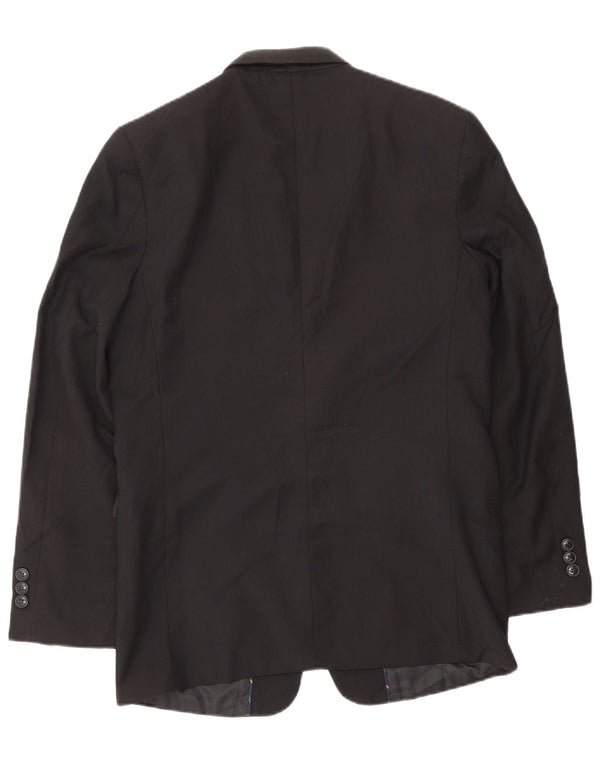 Chaps Jungen-Blazer mit 2 Knöpfen, 15–16 Jahre, schwarzes Polyester