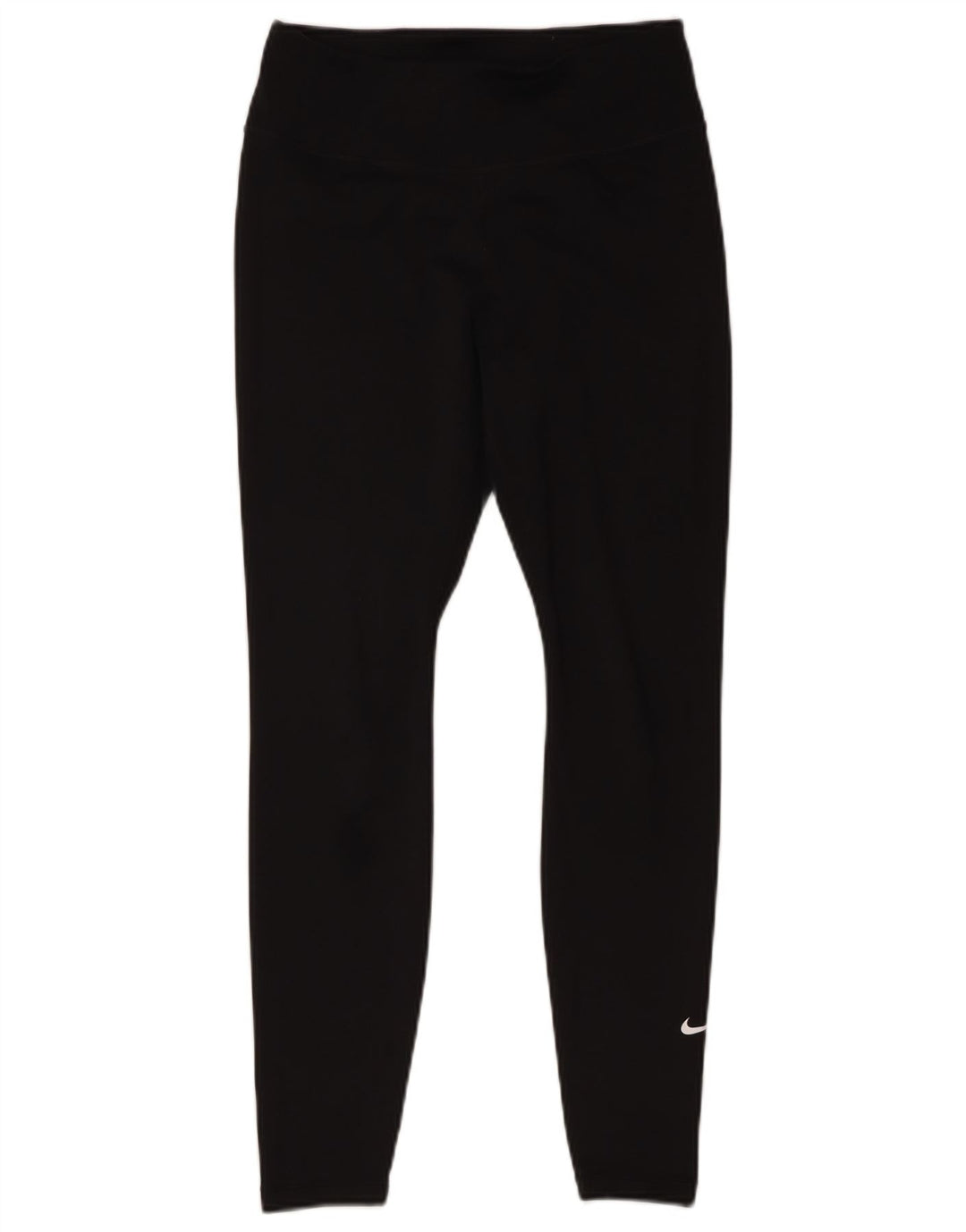 Nike Damen Dri Fit Leggings UK 14 Mittelschwarzes Polyester