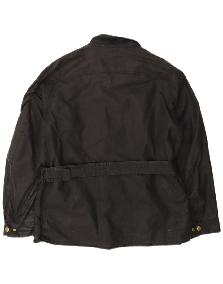 Barbour Herrenjacke aus gewachster Baumwolle, UK 42 XL, Schwarz