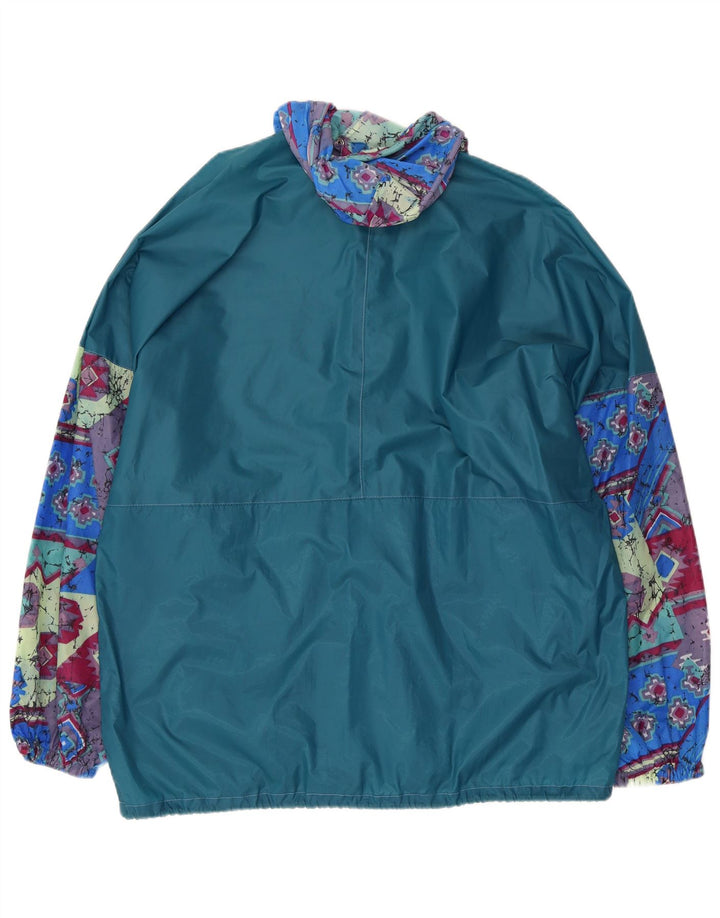 Capt. Cook Herren Abstract Hooded Rain Jacket UK 38 Mittelblau