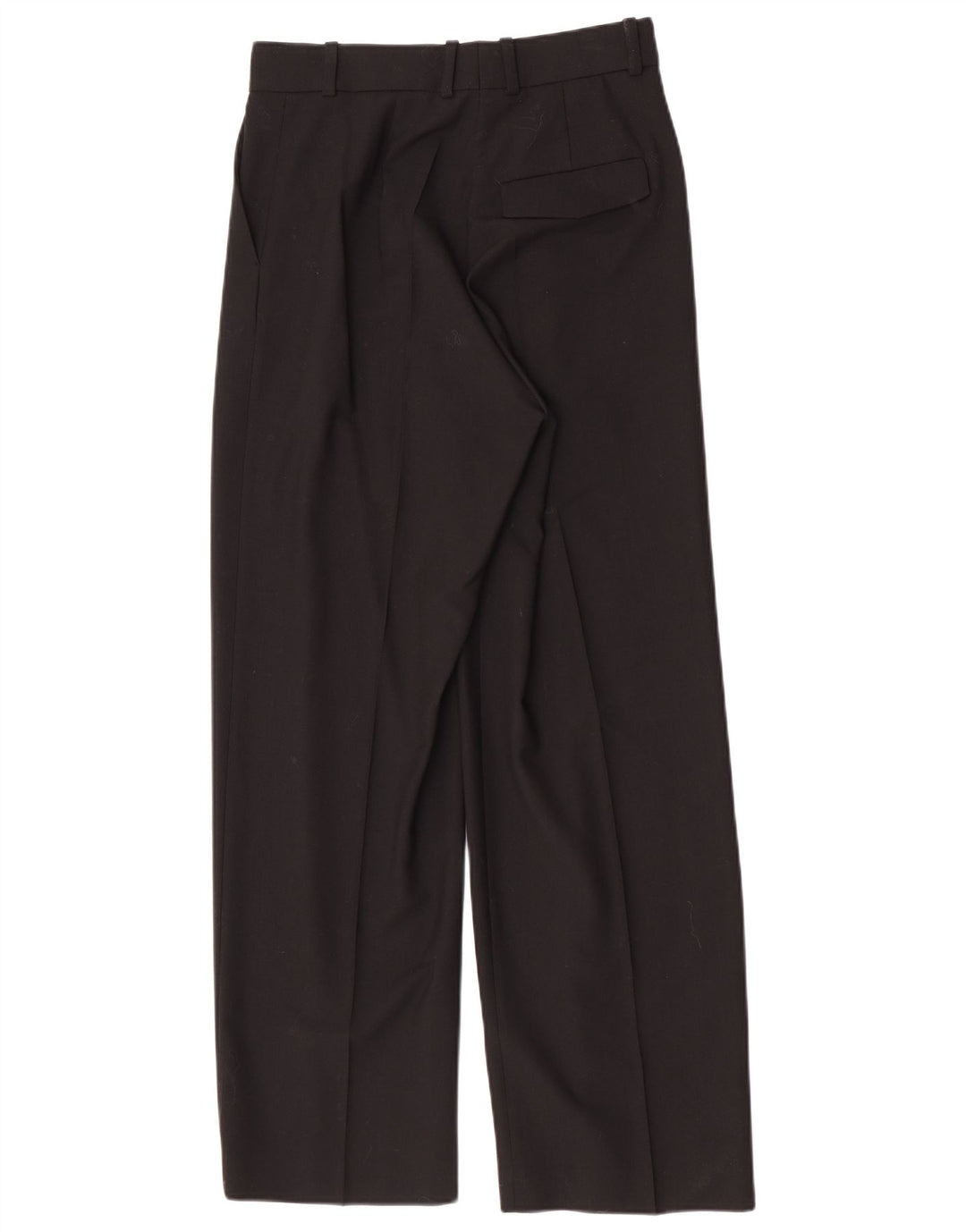 Vintage Damen gerade Anzughose EU 38 Medium W28 L30 Schwarz Polyester