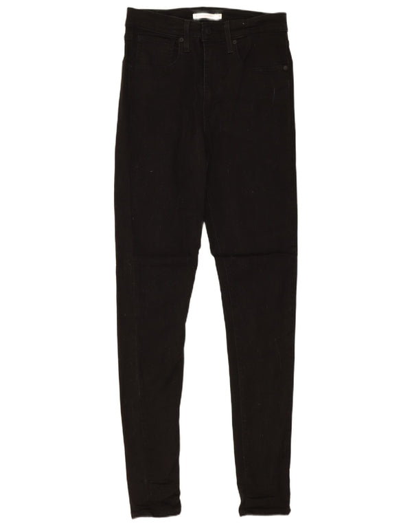 Levi's Damen Mile High Super Skinny Jeans W30 L32 Schwarze Baumwolle
