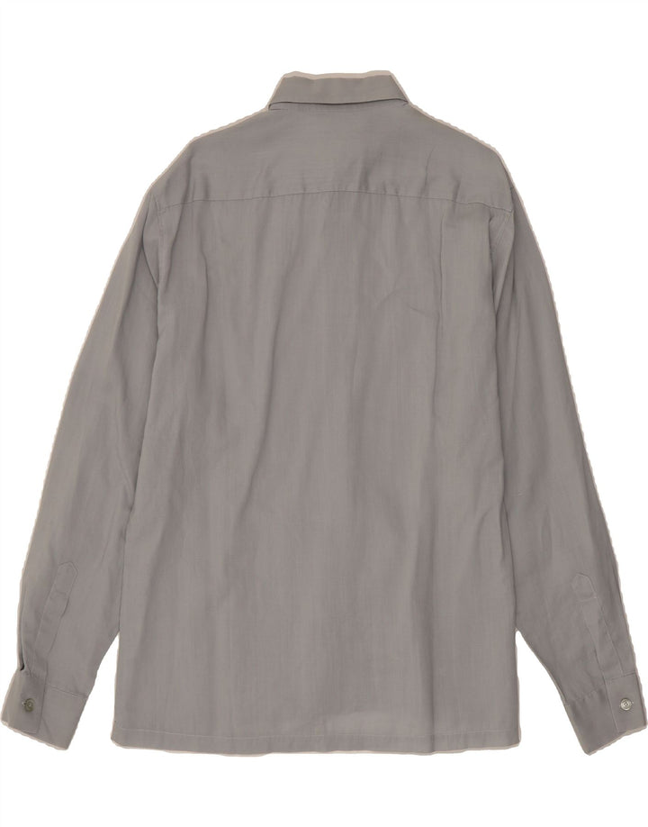 HUGO BOSS Mens Shirt Medium Grey Ramie Vintage Hugo Boss and Second-Hand Hugo Boss from Messina Hembry 