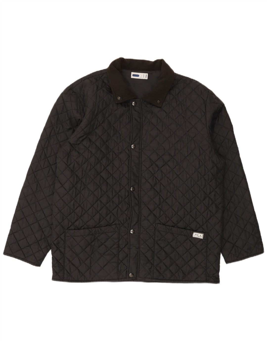Fila Herren Steppjacke IT 56 3XL Schwarz Polyamid