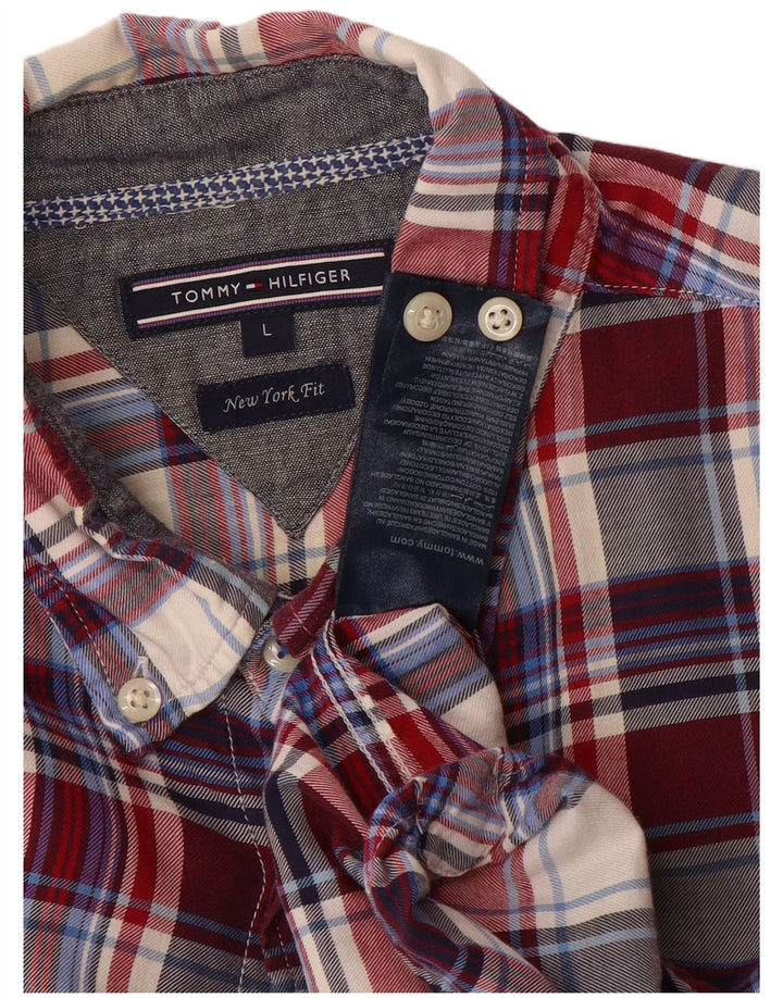 Tommy Hilfiger Herren New York Fit Flanellhemd, groß, mehrfarbig kariert
