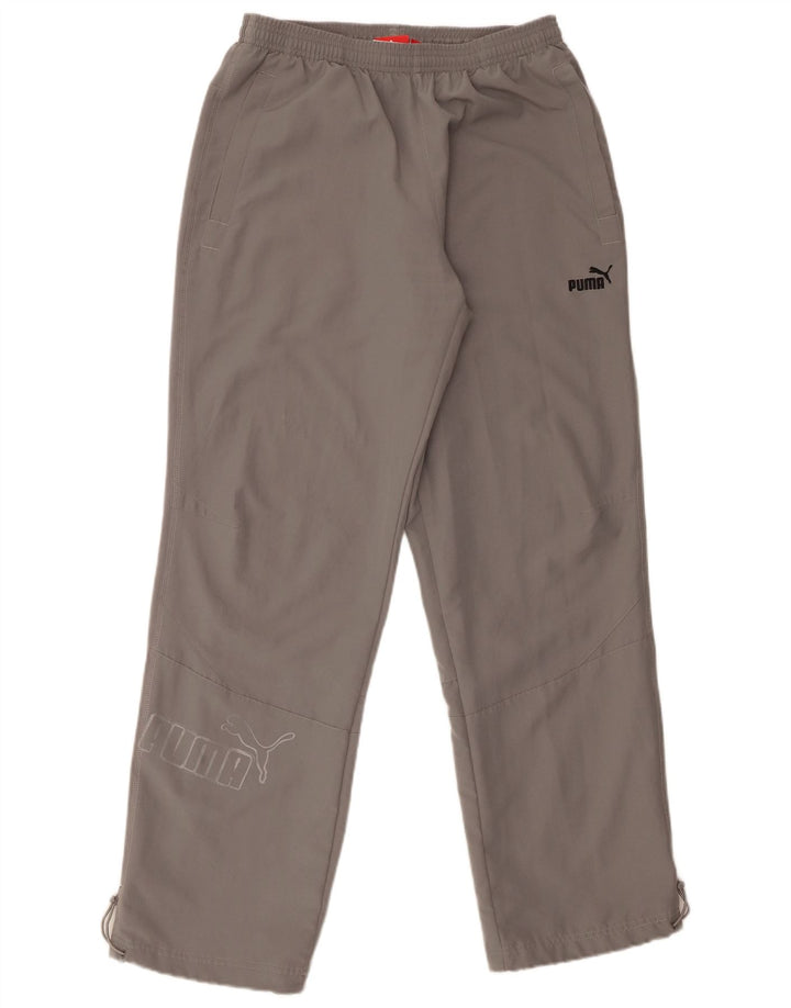Puma Herren-Trainingshose mit Grafik, mittelgraues Polyester
