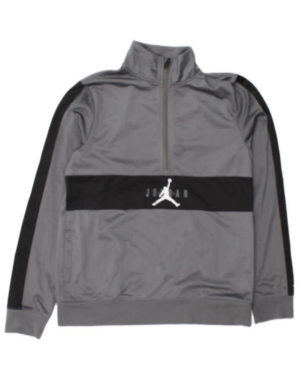 Jordan Boys Air Graphic Sweatshirt Pullover 13–14 Jahre XL Grau Farbblock