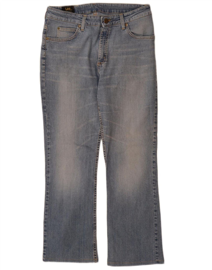 LEE Damen Cameron Straight Jeans W32 L28 Blaue Baumwolle