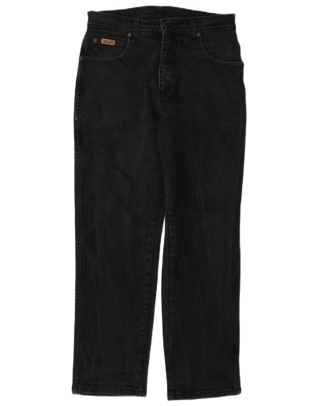 Wrangler Damen Texas Stretch Straight Jeans W32 L30 Graue Baumwolle