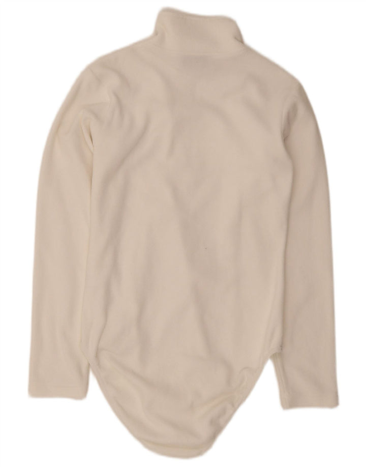 Fila Langarm-Fleece-Body für Damen, UK 14, Mittelweiß, Polyester
