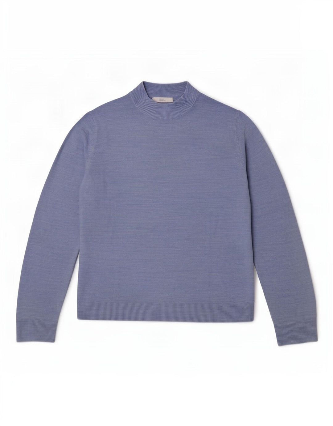 Marks & Spencer Rollkragenpullover für Damen, Gr. 14, Größe L, Blau meliert
