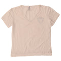 Trussardi Damen Grafik-T-Shirt-Oberteil UK 12 Mittelweiße Baumwolle