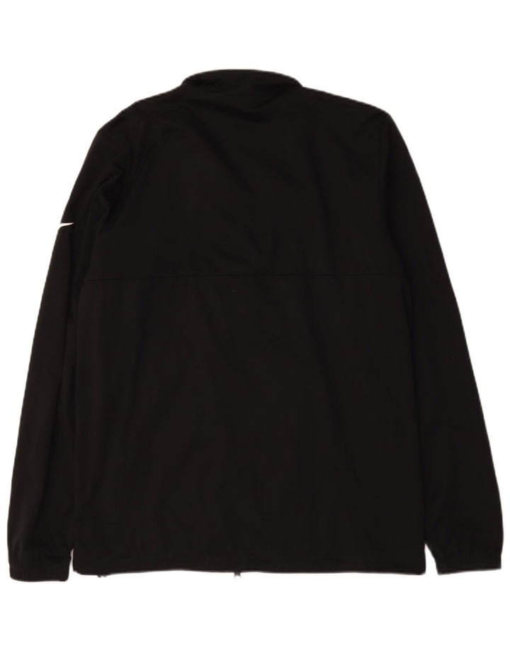 Nike Herren Storm-Fit-Trainingsanzugoberteil aus mittelschwarzem Polyester