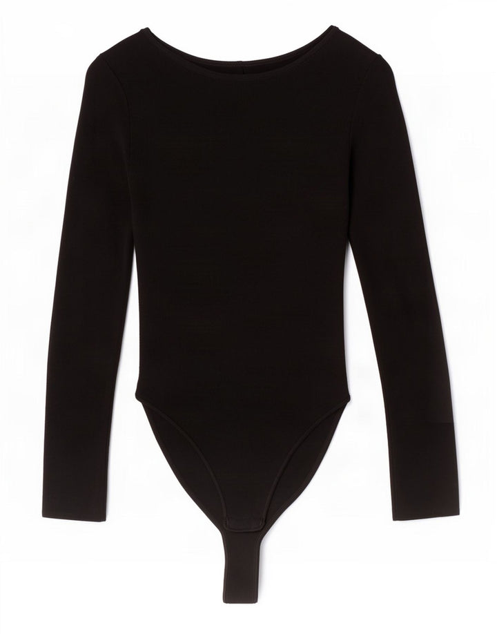 Langärmliger Damen-Body von Zara, Größe S, Größe S, Schwarz, Polyamid