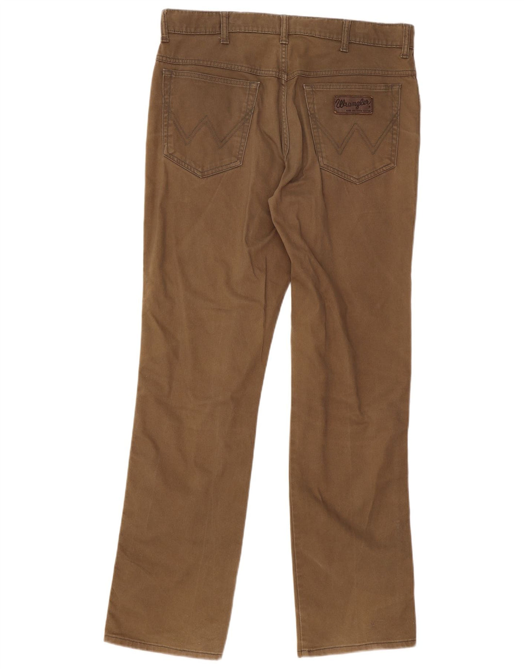 WRANGLER Herren Texas Stretch Gerade Freizeithose W36 L34 Braune Baumwolle